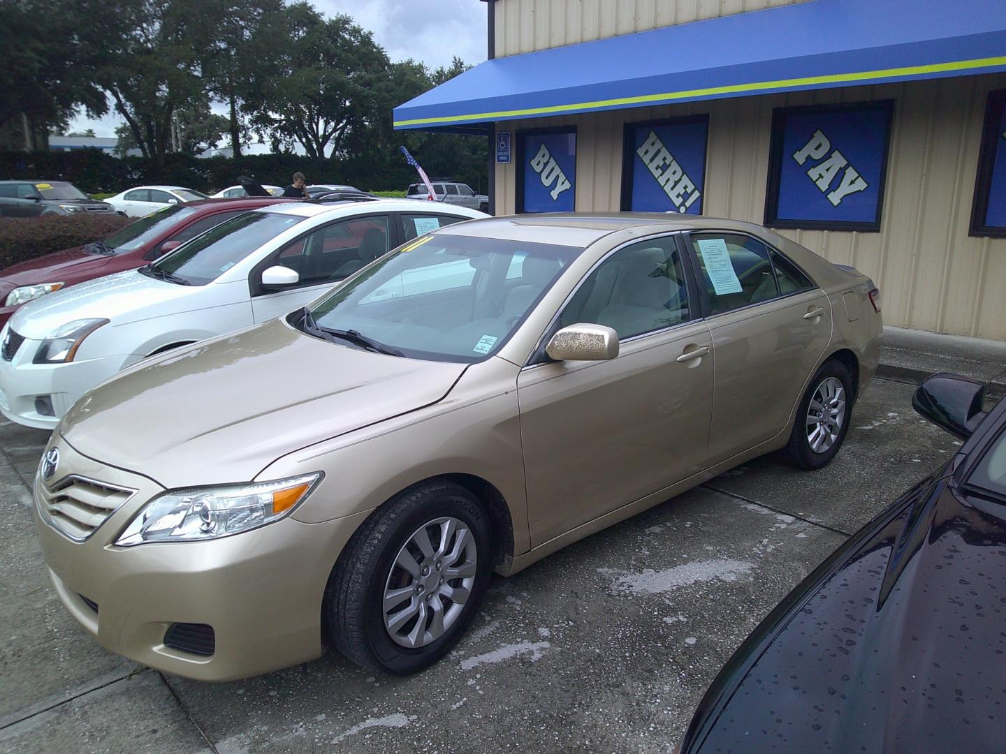 2011 BEIGE TOYOTA CAMRY BASE; SE; LE; (4T1BF3EK7BU) , located at 10405 Abercorn Street, Savannah, GA, 31419, (912) 921-8965, 31.988262, -81.131760 - Photo#1